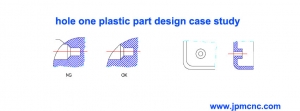 Design guideline for the holes on plastic molded part