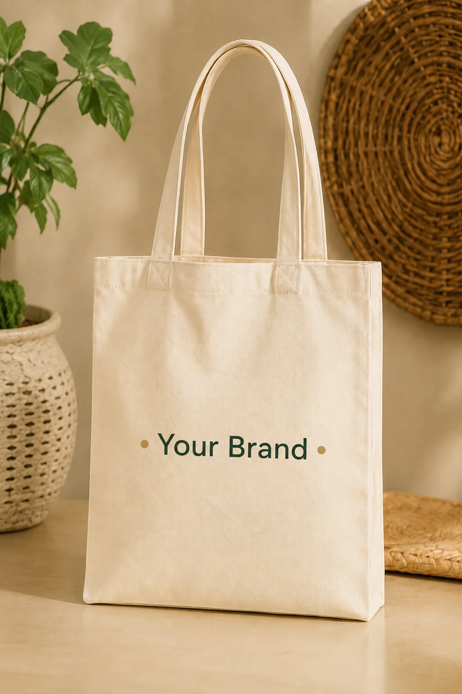 Cotton Tote Bag — illustrative branding or finish direction